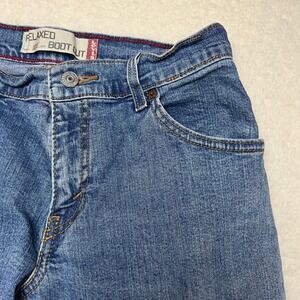 Levi Womens 6M Blue Relaxed Boot Cut Jeans 531 Stretch Denim Medium Wash